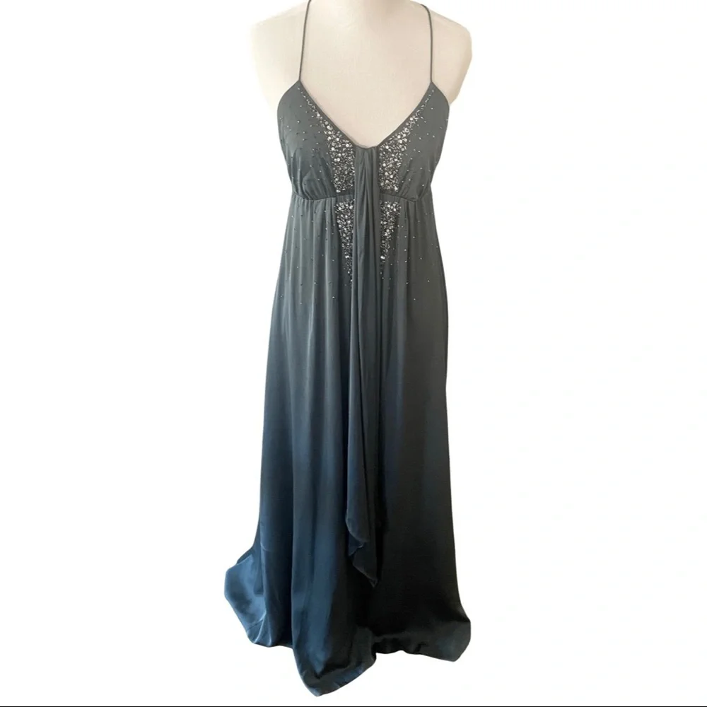 Banana Republic Navy Blue Formal Maxi Dress - Picture 4 of 14